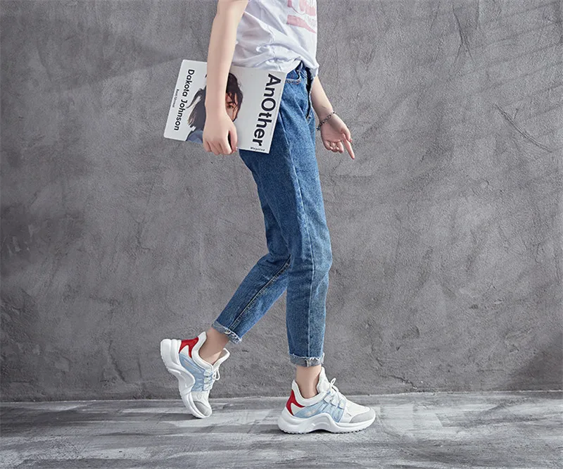 Big Size 35-43 Autumn Winter Women Sneakers New Short Plush Creeper Women Sports Shoes Lace Up Flat Platform Running Shoes Women (17)