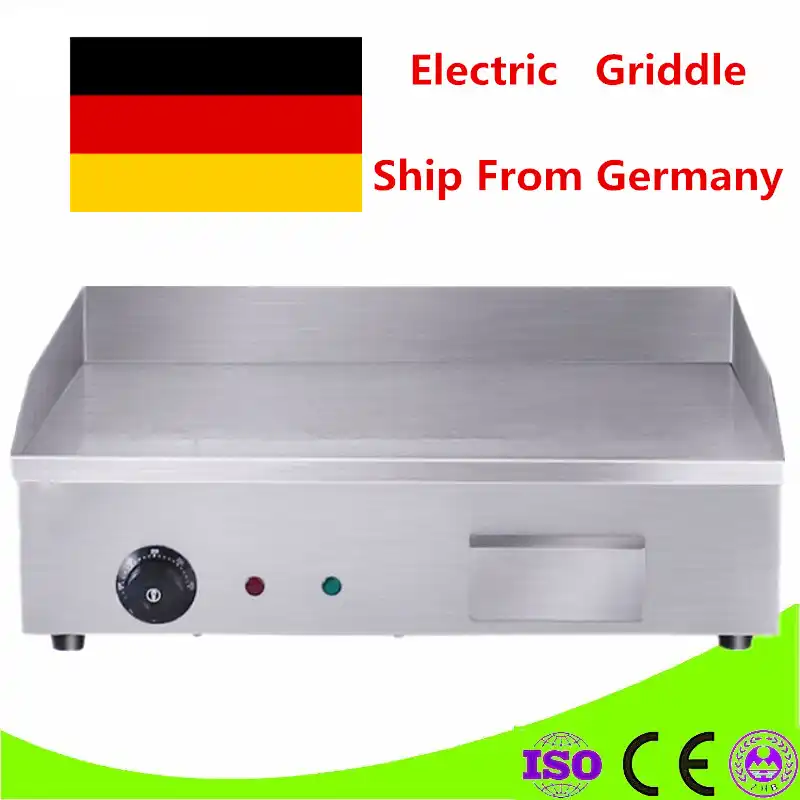 Shipping From Germany 3kw Stainless Steel Electric Griddle