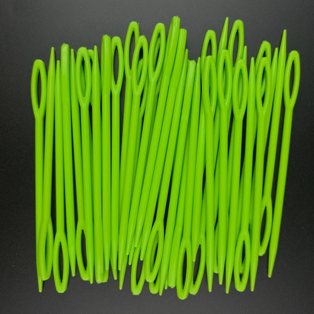 Buy New 10X/Set Large Eye Sewing Needles Plastic Wool