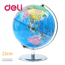 Deli 1pc LED World Earth Globe light 3d Map Stereoscopic Geography Educational metal stand Ideal Miniatures Gift office gadgets world globe map table desk lamp led night light kids gift educational interactive astronomy geographic map led earth lighting