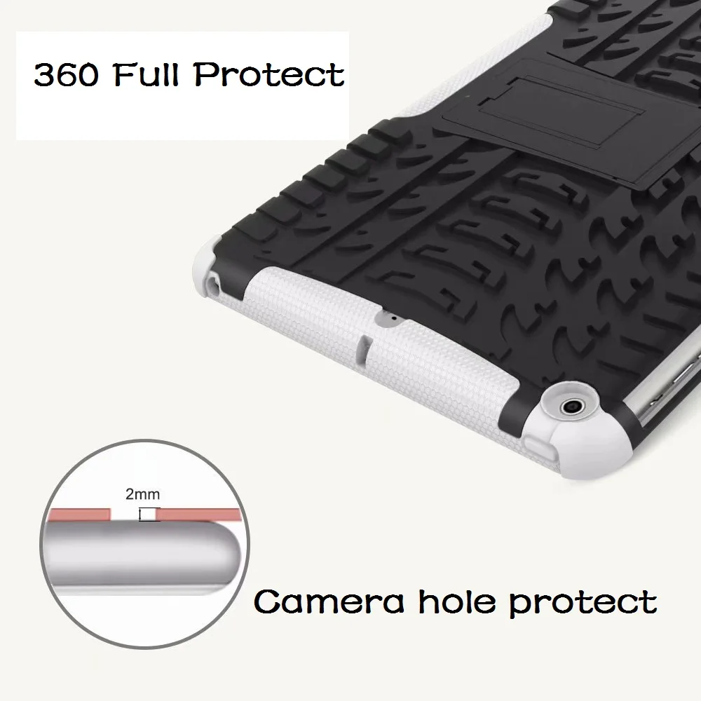 9.7'' High Duty Armor Coque For iPad Air Air 1 Case Shockproof PC + TPU Stand A1474 A1475 Protective Cover for iPad Air Case (2)
