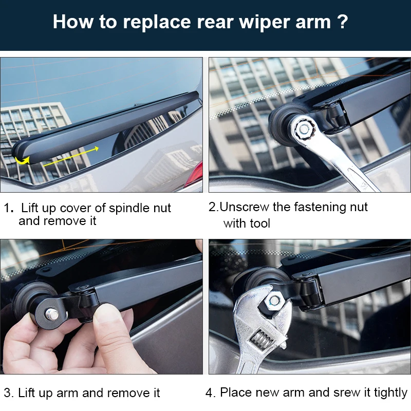 Arm Rear Wiper AUTVAN Rear Windsheild Back Wiper Arm and Blade Set For Renault Clio 1994-1998 New OE 77 00 830 364 Arm Rear Wiper AUTVAN Rear Windsheild Back Wiper Arm and Blade Set For Renault Clio 1994-1998 New OE 77 00 830 364