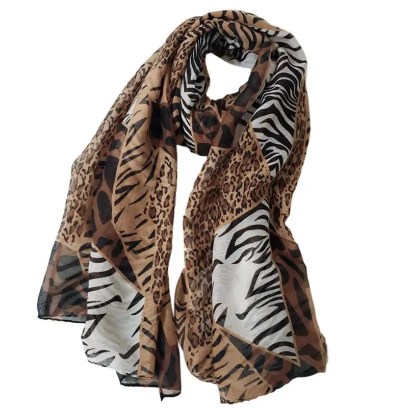 New Ladies Zebra Animal Print Elegant Winter Scarf Shawl Hijab