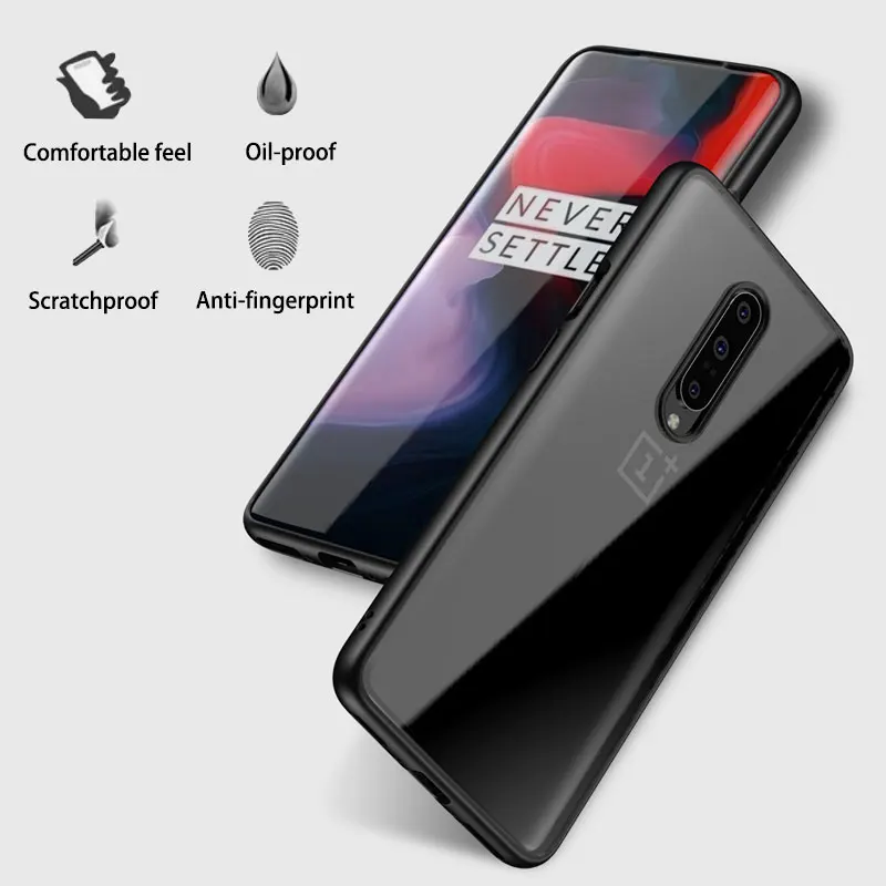 Прозрачный чехол для телефона oneplus 7 тонкий противоударный накладка 7t новый