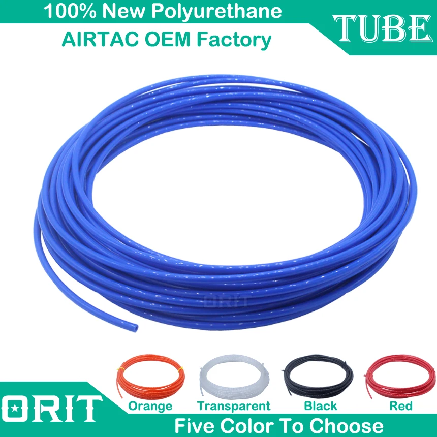8 x 6mm pu polyuréthane flexible air tube pneumatique tuyau tuyau d/'air ligne x 5MTR