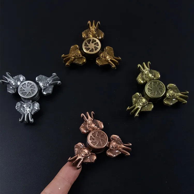 2017 Classical Elephant Steel bearing Zinc Alloy Fidget Spinner Hand Finger Toy Metal Handspinner anti stress
