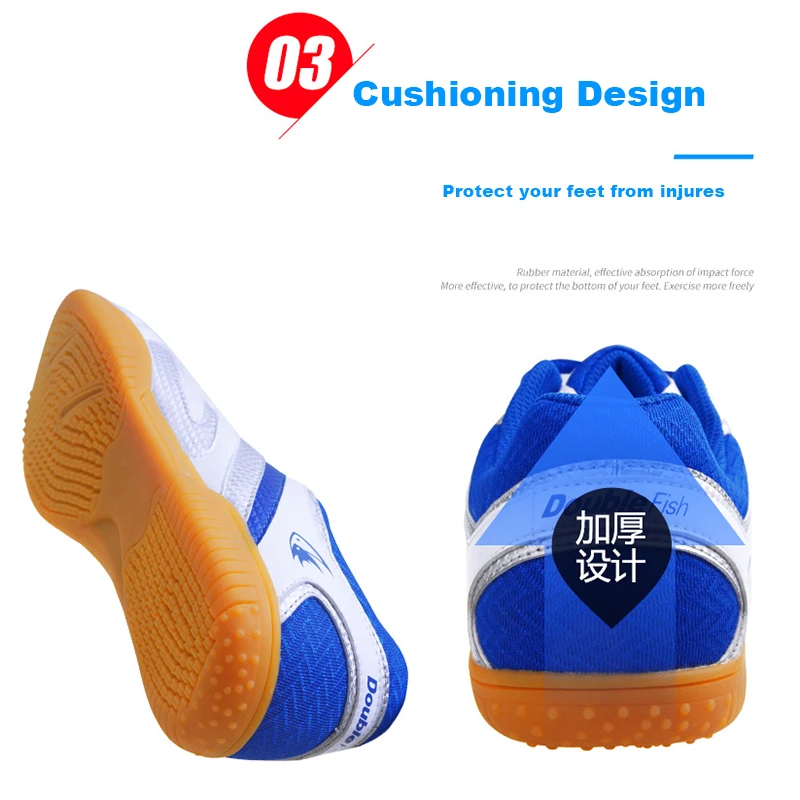 2018 New Double Fish Professional Men Women Non-slip Breathable Table Tennis Badminton Shoes Outdoor Sports Training Sneaker 2018 New Double Fish Professional Men Women Non-slip Breathable Table Tennis Badminton Shoes Outdoor Sports Training Sneaker