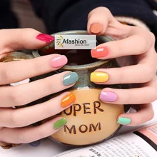 10 шт. сладкий смешанный цвет лак для ногтей акриловый лак для краски УФ гель температура дрель Маникюр флок искусство