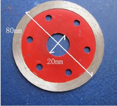 Бесплатная доставка горячих прессованных 80*20*5 мм сегментированных пильных лезвий специально для плитки/керамики и фарфоровой резьбы и
