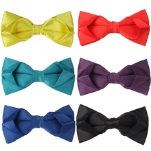 Мужской галстук-бабочка, рубашки ярких цветов, галстук-бабочка для мужчин, деловой Свадебный галстук-бабочка для взрослых, однотонный галстук-бабочка, костюм с бабочками, галстуки-бабочки