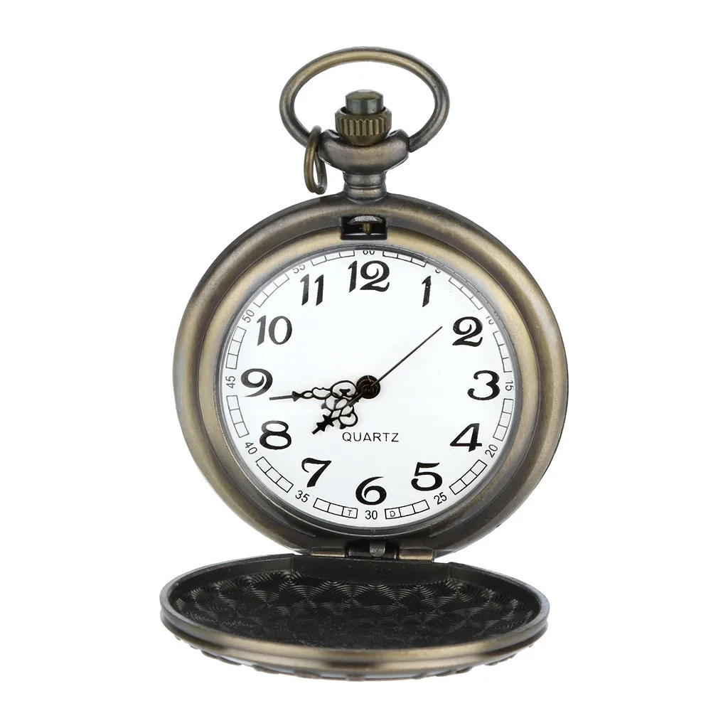 Reloj de bolsillo персонализированный узор стимпанк ВИНТАЖНЫЕ КВАРЦЕВЫЕ римские цифры
