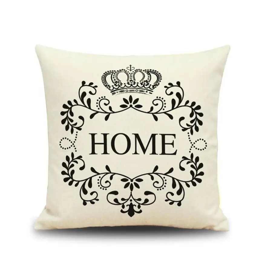 

Crown HOME Sofa Waist Throw 45x45cm Cushion Case For Home Decor Sofa Cushions Cojines Decorativos Almofadas Para Sierkussen