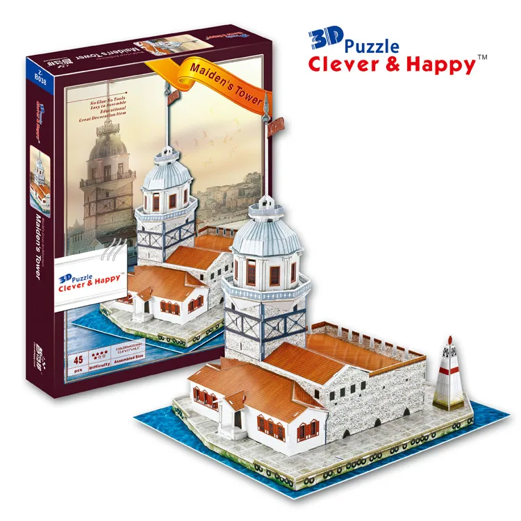 3d puzzle clever and happy