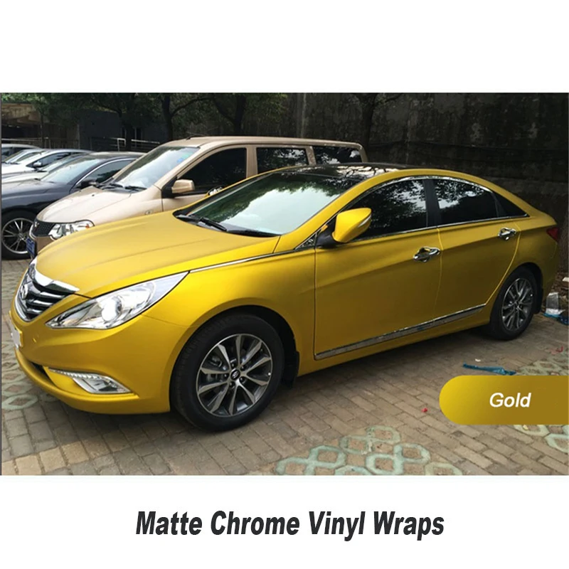 Chrome Matte Car Wrap Satin chrome vinyl wrap With Air Release Vehicle