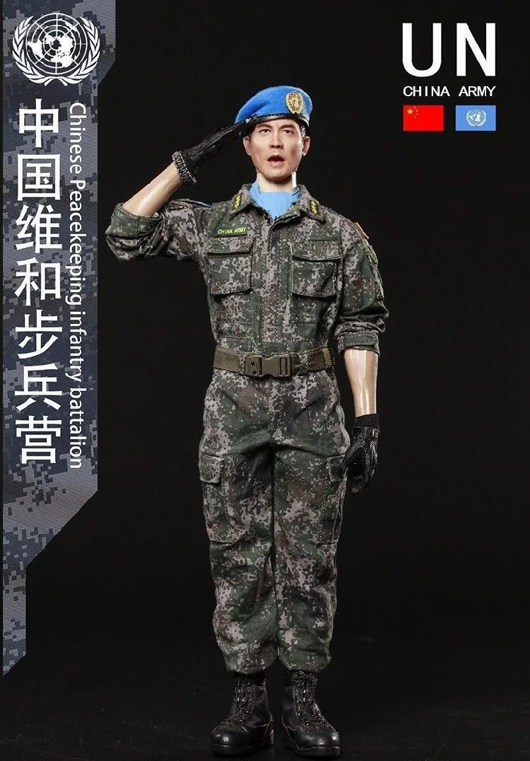 Полный набор кукла 1/6 масштаб Военная фигурка кукла флагсет FS73016 1/6 синий шлем воин китайский типпо