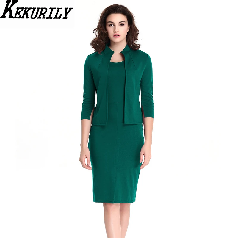 Buy KEKURILY women 2 piece dress suits office sets
