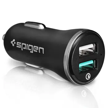 

100% Original SPIGEN 36W Quick Charge 3.0 Car Charger Dual Output USB Port 000CG20643