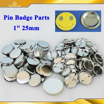 

1" 25mm 100 Sets NEW Professional All Steel Badge Button Maker Pin Back Metal Pinback Button Supply Materials