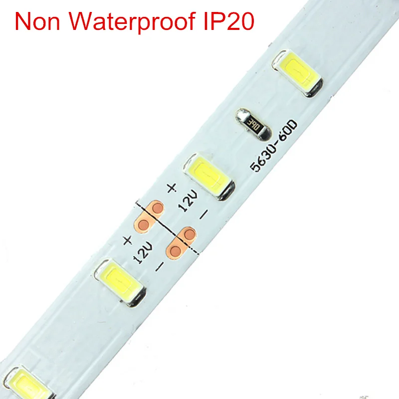 5 м/лот Светодиодная лента 12 В 5630 SMD теплый белый/холодный белый 300led для