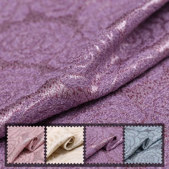 

French fashion gold jacquard fabric crisp coat windbreaker jacquard fabric dress 100 polyester fabric jacquard cloth