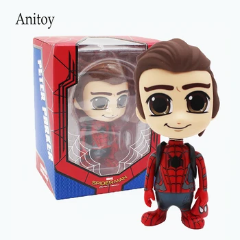 

Spider-Man Homecoming Cute Spiderman Marvel PVC Action Figure Collectible Toy Doll 10.5cm KT4211
