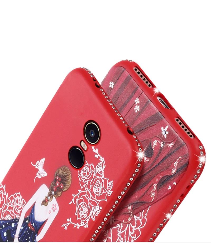 dress girl silicone case redmi 5 plus (5)