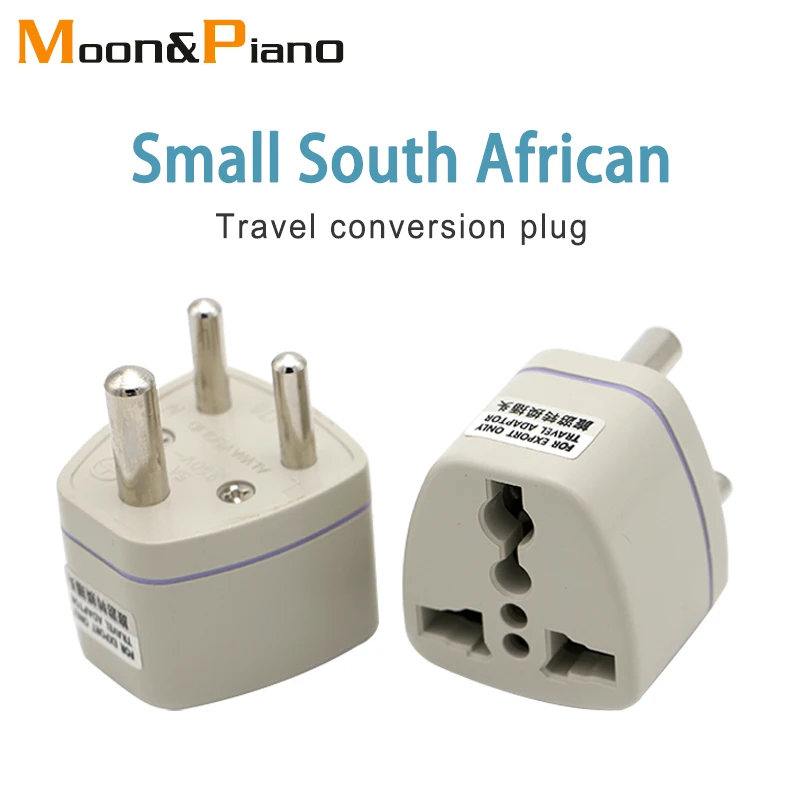 

Universal UK/US/EU/AU to Small South Africa Plug AC Power Multi Outlet Adapter 3 pin Travel Converter Socket India travel