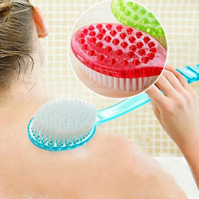 New Bath Brush Long Handle Scrubber Skin Massage Brush Feet Rubbing
