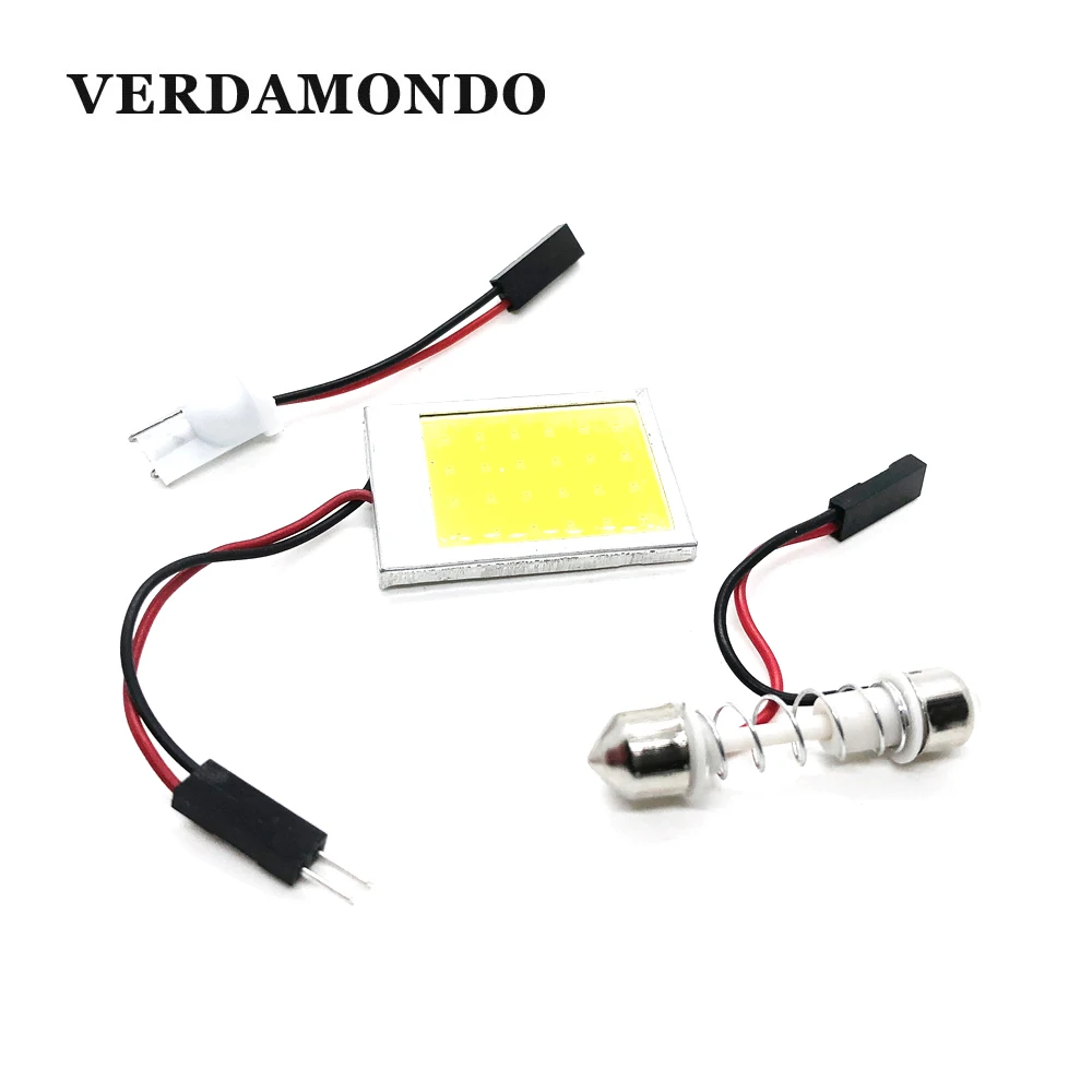 

C5W T10 24 LED COB 31MM 36MM 39MM 42MM Panel Bulb White Lights Car Dome Reading Festoon Trunk DC 12V Replacement Styling Lamp
