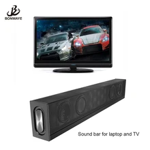 Bluetooth динамик Портативный беспроводной колонки Музыка 10 Вт Саундбар с сабвуфером динамик для ТВ и ноутбука