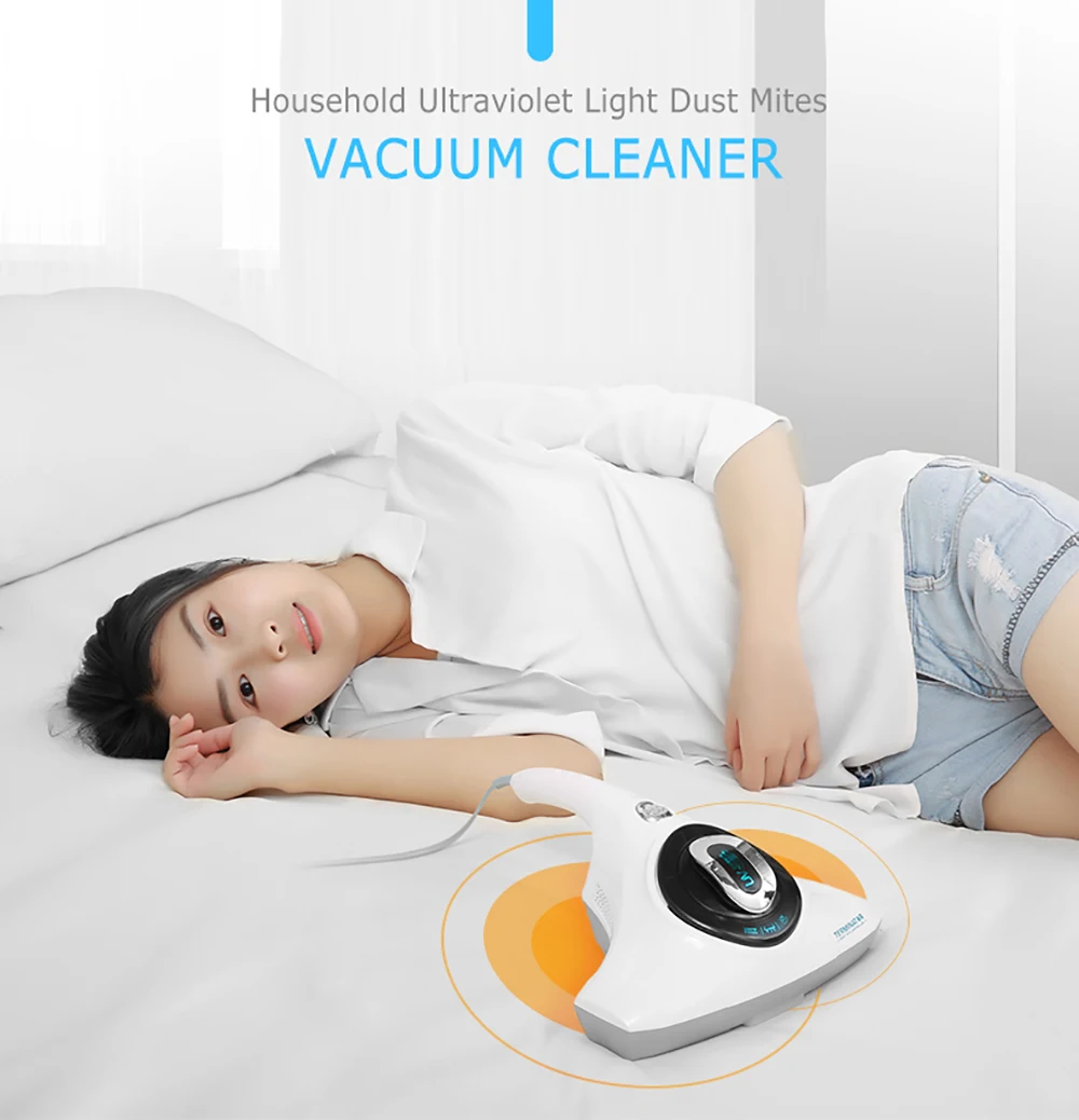 Alfawise Handheld Mites Vacuum Cleaner Ultraviolet Light Dust Sweeping