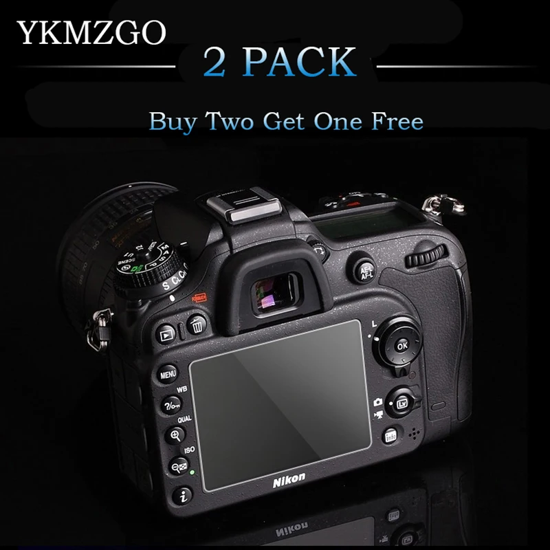 2 упаковки 9H закаленное стекло для жк-экрана Canon EOS 760D 750D T6i T6s / 7D 6D Mark II 800D T7i 100D SL1 200D