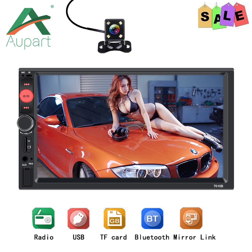 

2 din Autoradio 7" Touch Screen car bluetooth double teyp oto estereo para carro radio coche mirror link mp5 car player 7010B