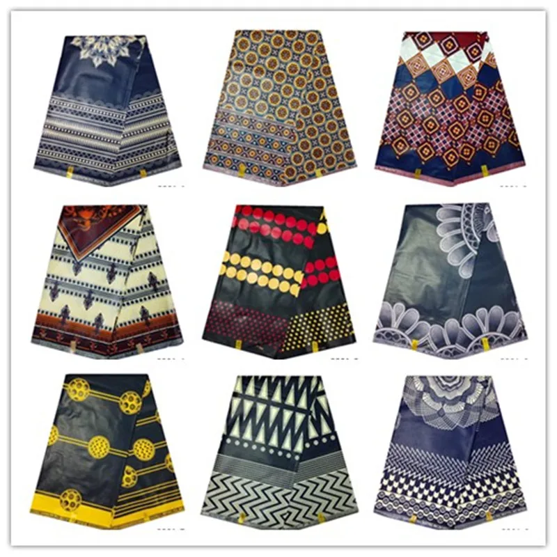 

African Ankara wax printed fabric veritable Java wax style real Nigeria Ankara Africa java wax fabric 100% Cotton 2201-24