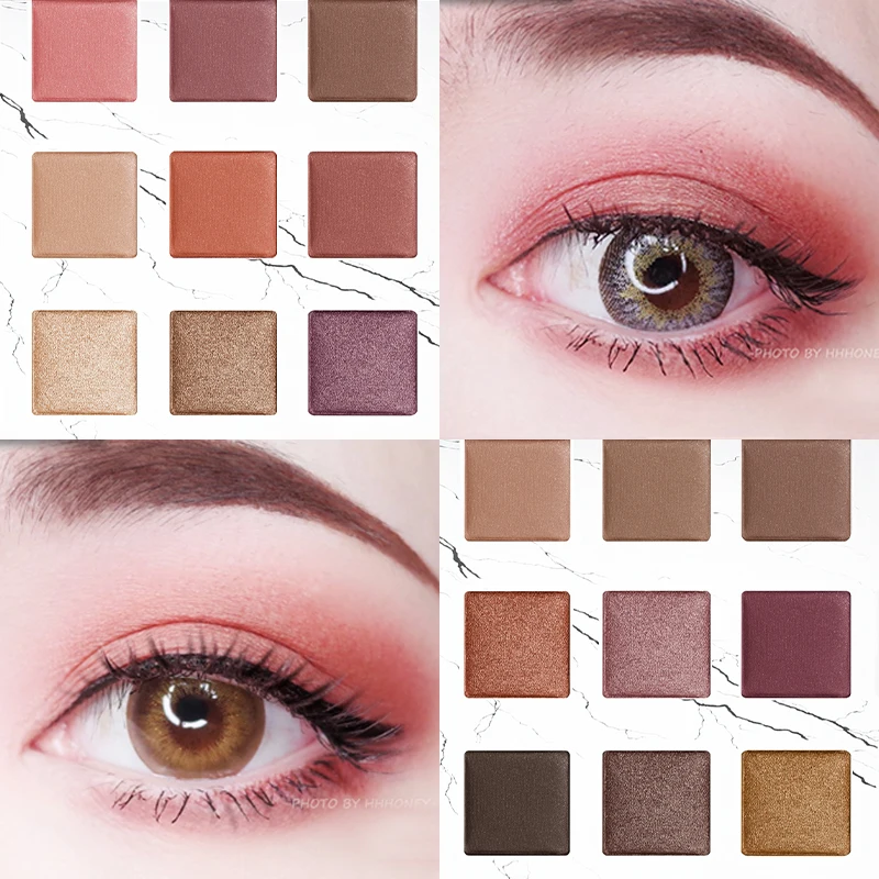 

Waterproof Matte Eye Shadow Palette Makeup Sombra Sunset pumpkin Color Shimmer Pink Earth Desert Color Glitter Eyeshadow Palette