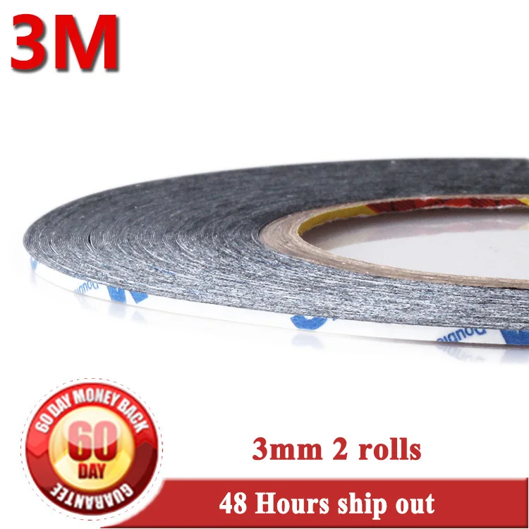 3mm Wide Double Sided Adhesive Sticky Glue Tape for Mobile Phone LCD