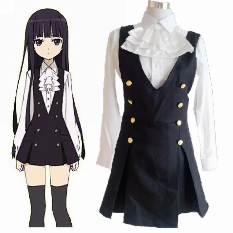 

New Anime Cosplay Inu x Boku Secret Service SS Shirakiin Ririchiyo Costume