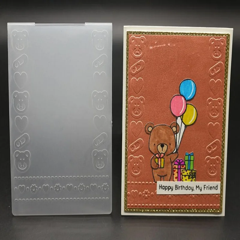 10 Design Plastic Embossing Folders Scrapbooking For Card Making