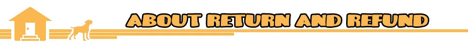 About Return And Refund