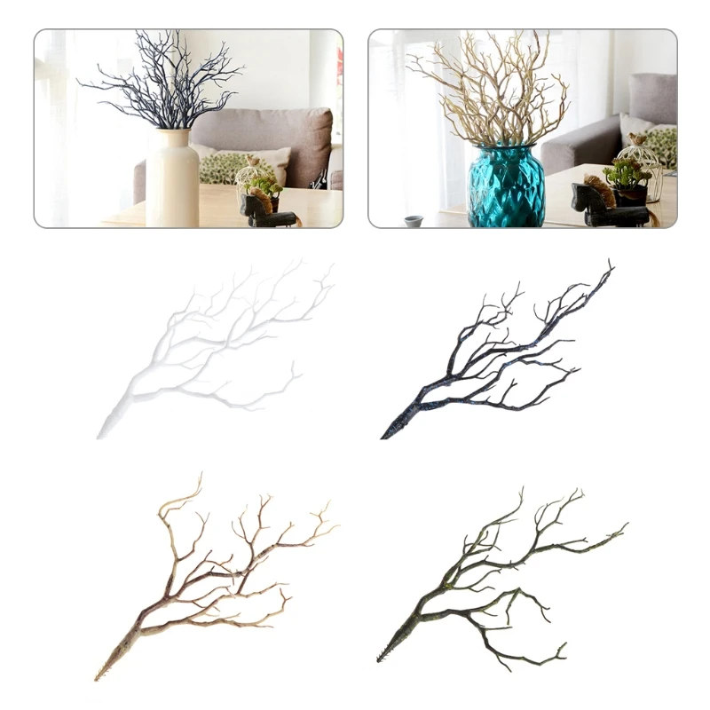 

Wedding Decoration Peacock Coral Branches Plastic Artificial Plants Dried Tree