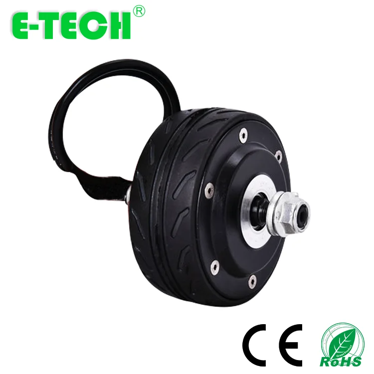 

E-tech DC brushless gearless 4 inch wheel hub motor for electric scooter