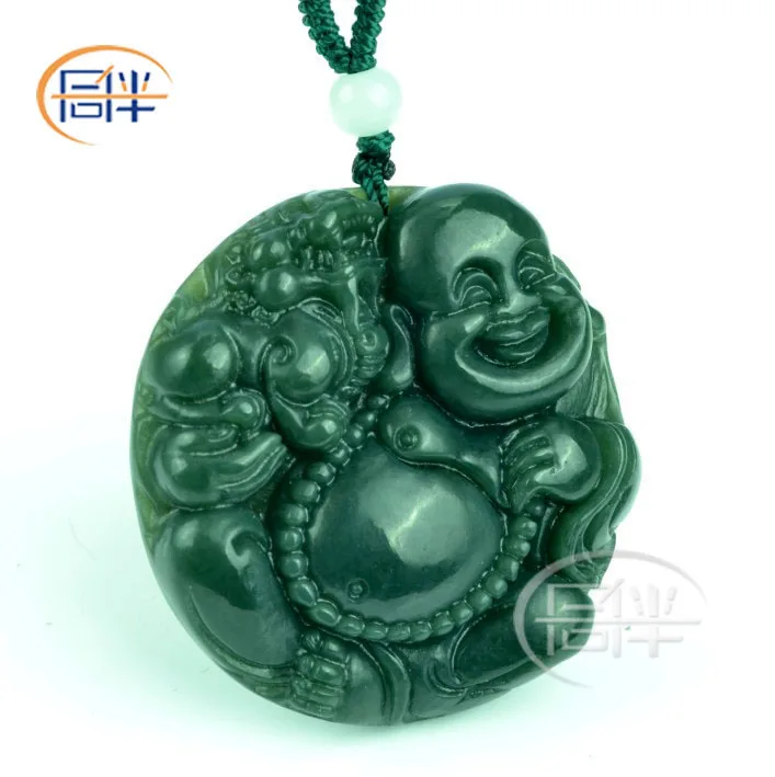 

Brave Buddha Pendant Hetian Jade Natural Green Hand-carved Pendant - buddha