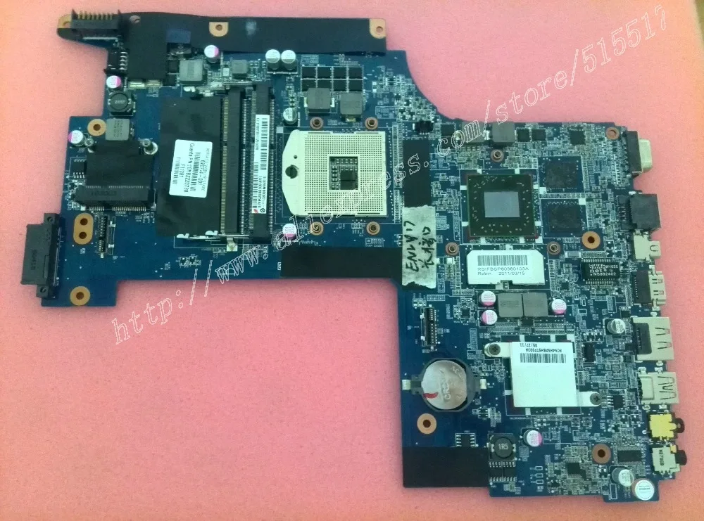 

Free shipping 620774-001 for HP envy 17 Laptop motherboard  with HD5850 video card 1G
