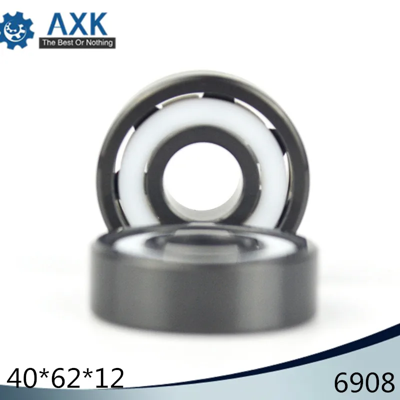 6908 Full Ceramic Bearing ( 1 PC ) 40*62*12 mm Si3N4 Material 6908CE All Silicon Nitride Ceramic 6908 Ball Bearings