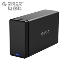 ORICO 2 Bay 3.5 Type-c Aluminum Hard Drive Disk External Enclosure USB3.1 to SATA3.0 HDD Case Support 5Gbps UASP 12V4A 20TB