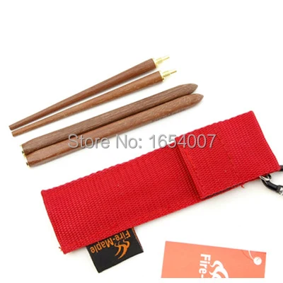 Plegable Palillos sándalo rojo cubiertos al aire libre portátil camping picnic tablewares cubiertos plegables fuego Arce fmt-807 40g