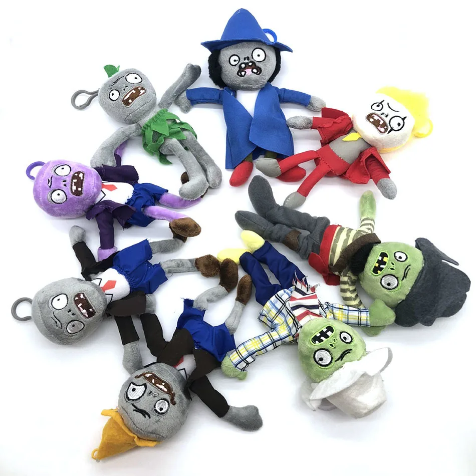 

8pcs estilos plantas against zombie plush Juguetes 12 to 22 cm suave peluche mueca juguete para los nios regalos partido