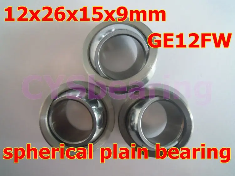 

GE12FW GEG12C radial spherical plain bearing with self-lubrication for 12mm shaft