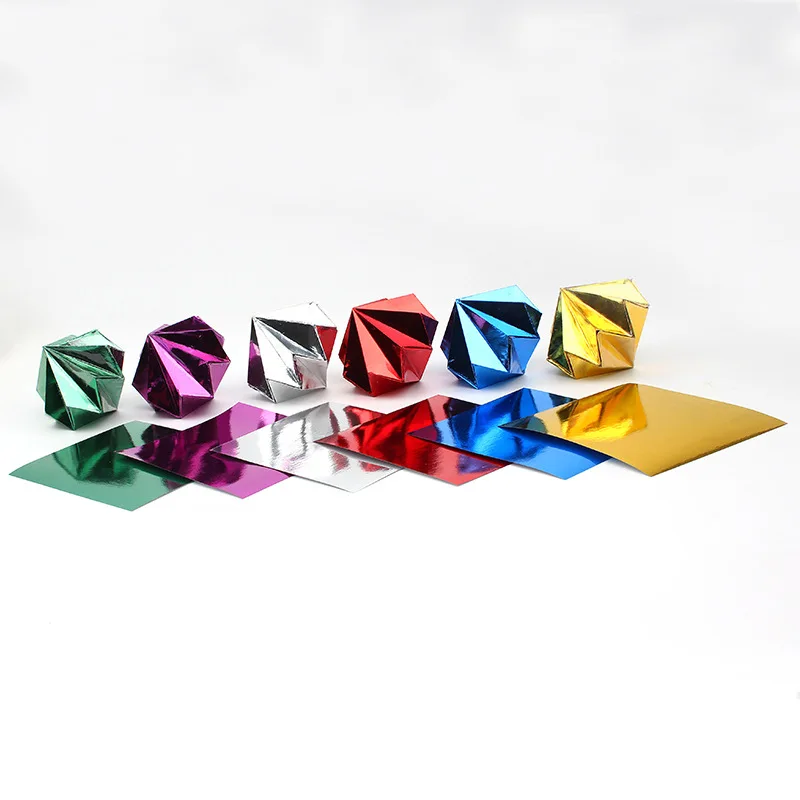 Лазерная бумага светлая цветная DIY оригами для ручной работы бумага Смешанная Скрапбукинг Бумага материал для крана бумага цветок подарок