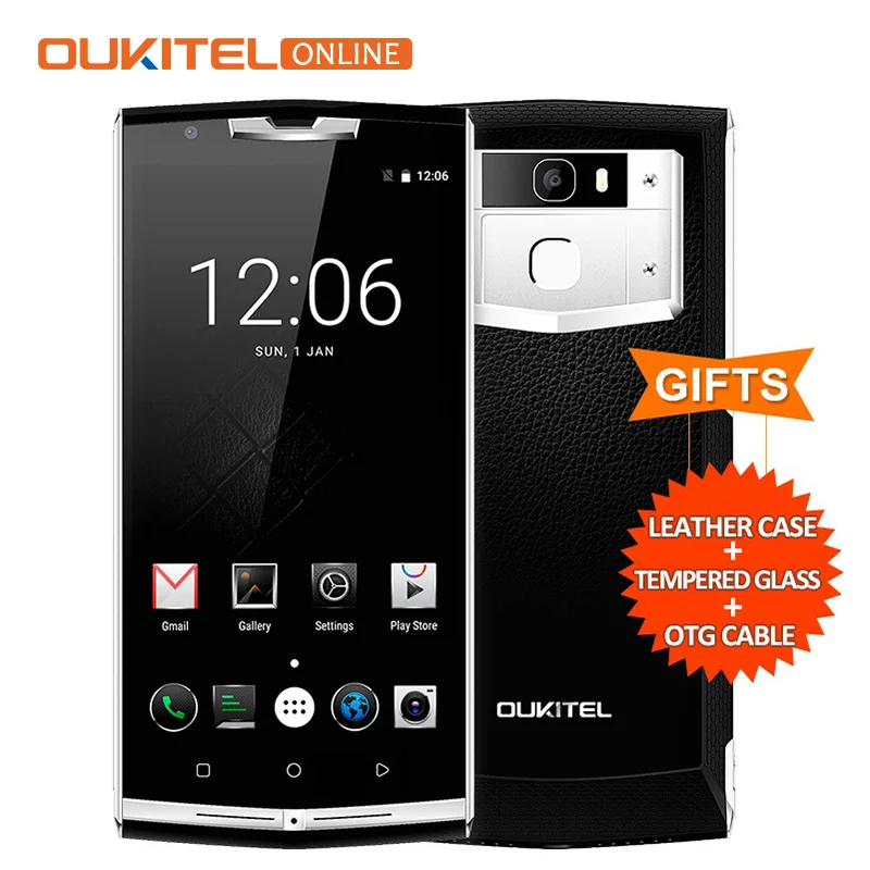 10000 мАч Oukitel K10000 Pro Android 7.0 MT6750T Octa Core 5.5 дюймов IPS 3 ГБ Оперативная память 32 13MP + 5MP 4 г